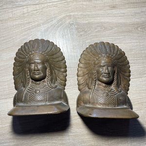 Native american brass Bookends*